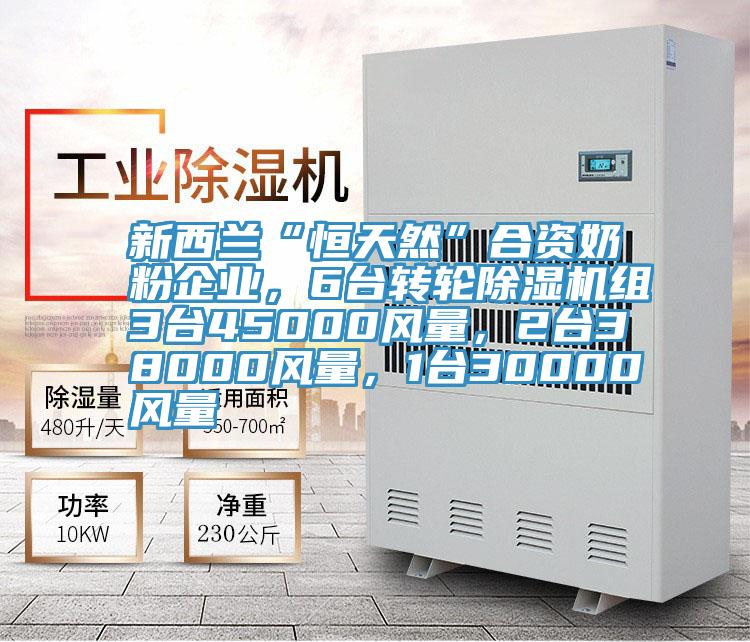 新西蘭“恒天然”合資奶粉企業(yè)，6臺轉(zhuǎn)輪除濕機組3臺45000風量，2臺38000風量，1臺30000風量