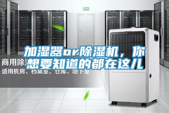 加濕器or除濕機(jī)，你想要知道的都在這兒