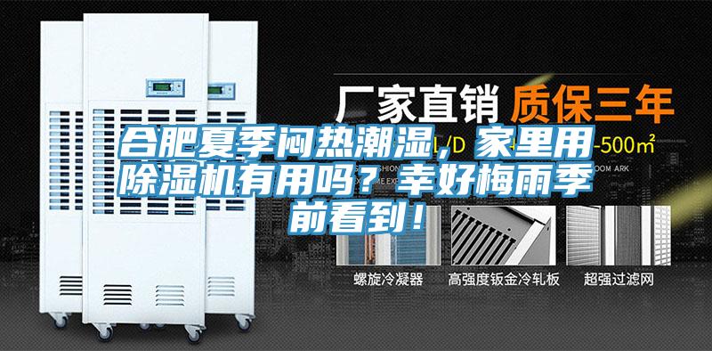 合肥夏季悶熱潮濕，家里用除濕機有用嗎？幸好梅雨季前看到！