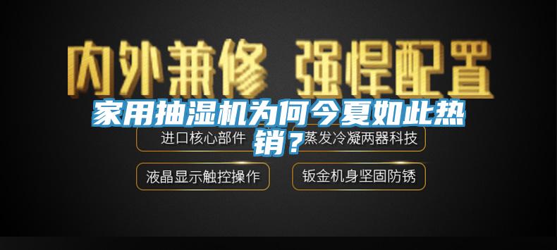 家用抽濕機為何今夏如此熱銷？