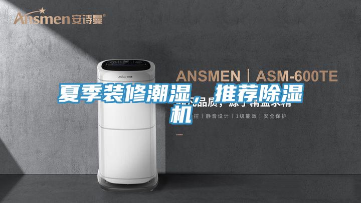 夏季裝修潮濕，推薦除濕機