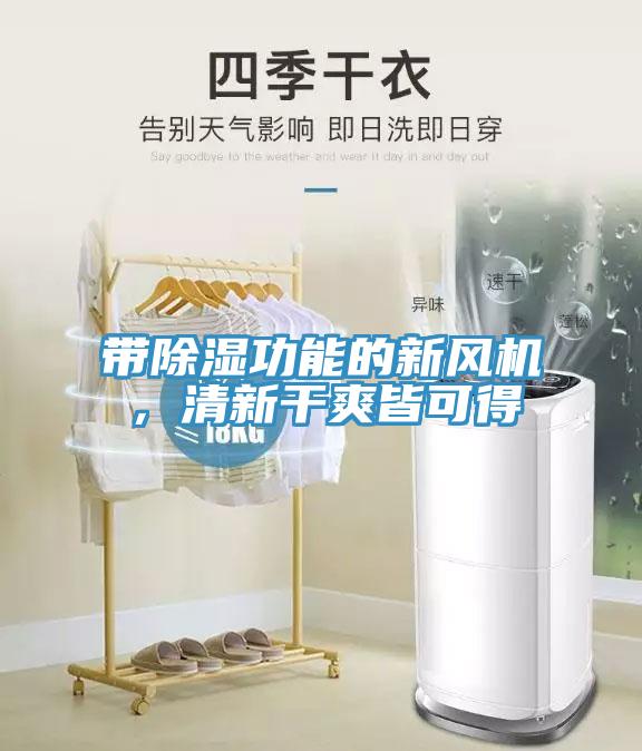 帶除濕功能的新風(fēng)機(jī)，清新干爽皆可得
