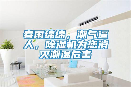 春雨綿綿，潮氣逼人，除濕機為您消滅潮濕危害