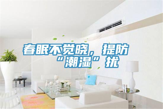 春眠不覺曉，提防“潮濕”擾