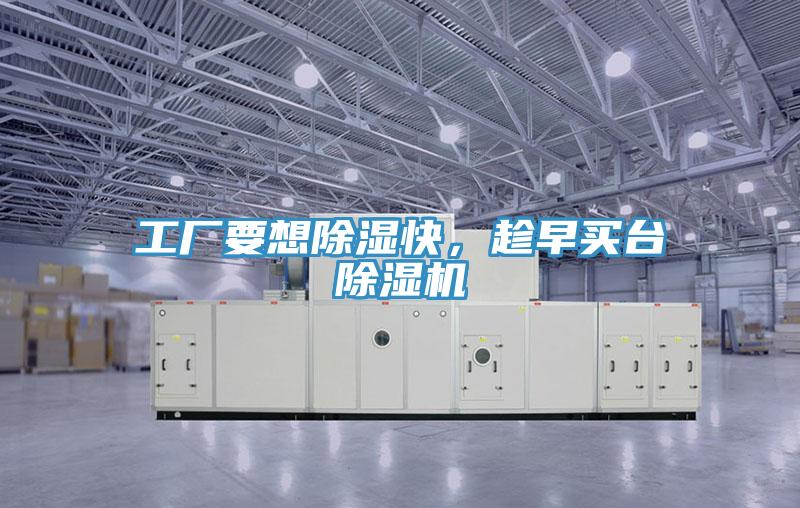 工廠要想除濕快，趁早買臺除濕機