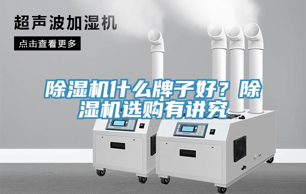 除濕機什么牌子好？除濕機選購有講究