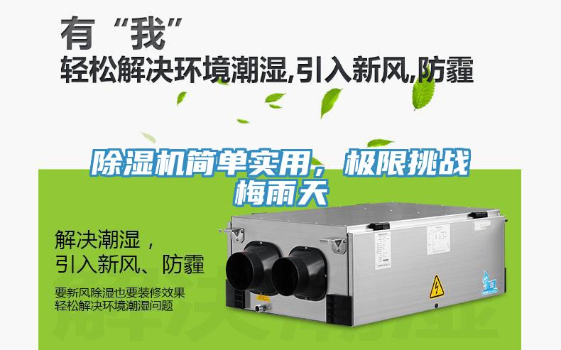 除濕機簡單實用，極限挑戰(zhàn)梅雨天