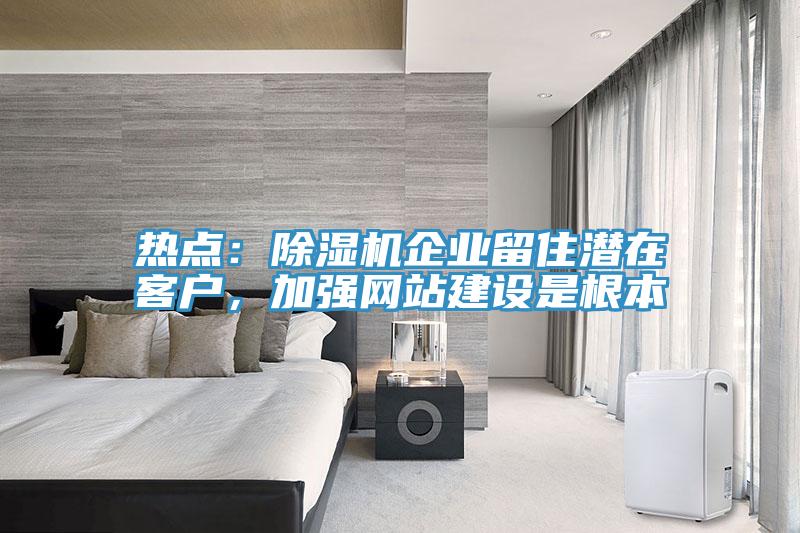 熱點：除濕機企業(yè)留住潛在客戶，加強網(wǎng)站建設(shè)是根本
