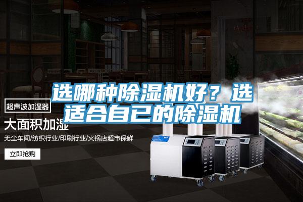 選哪種除濕機好？選適合自已的除濕機