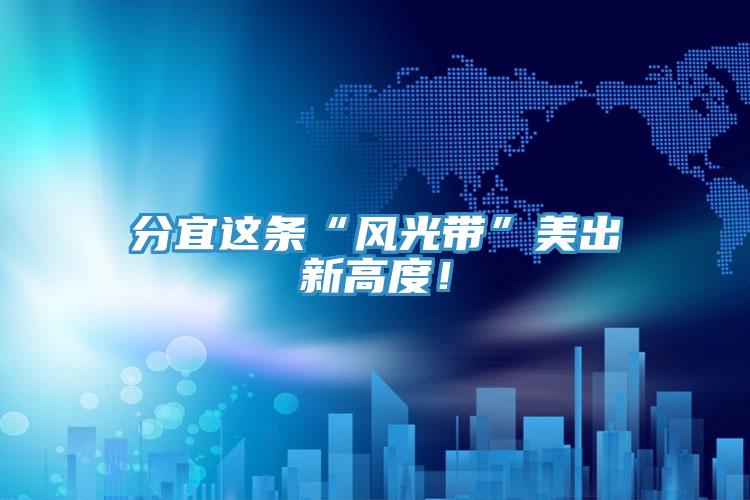 分宜這條“風光帶”美出新高度！