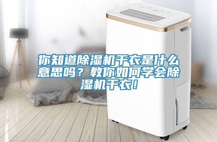 你知道除濕機(jī)干衣是什么意思嗎？教你如何學(xué)會(huì)除濕機(jī)干衣！