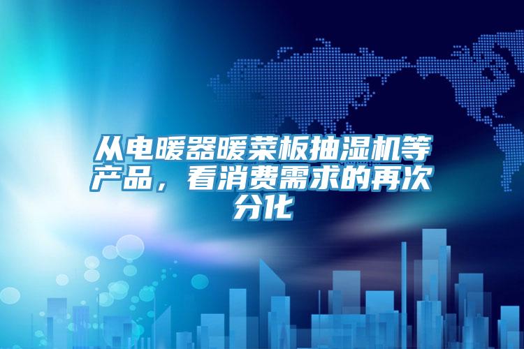 從電暖器暖菜板抽濕機(jī)等產(chǎn)品，看消費(fèi)需求的再次分化