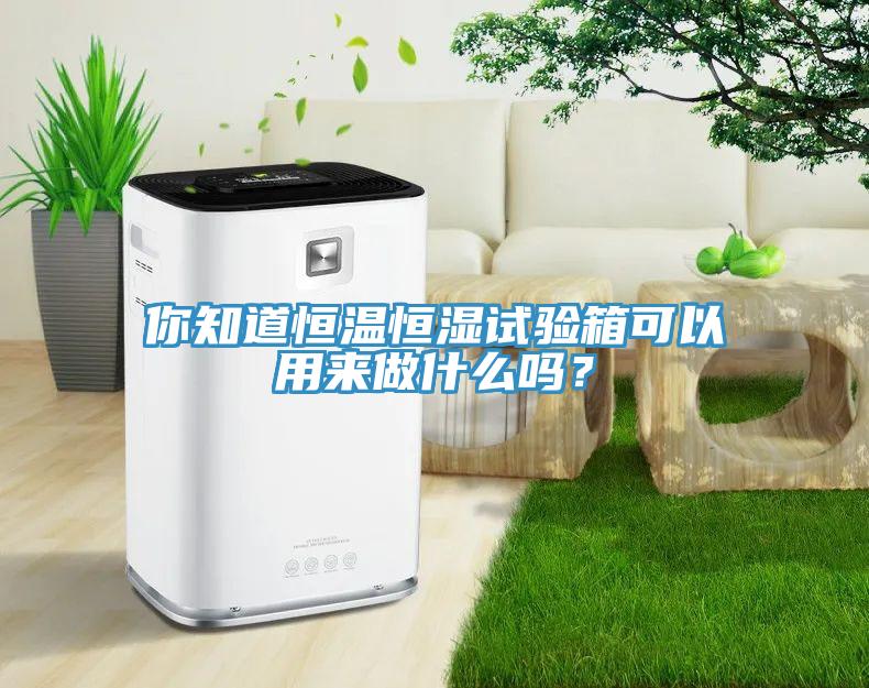 你知道恒溫恒濕試驗(yàn)箱可以用來做什么嗎？