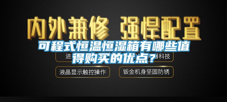 可程式恒溫恒濕箱有哪些值得購買的優(yōu)點(diǎn)？