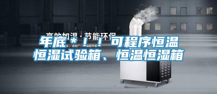 年底＊??！可程序恒溫恒濕試驗(yàn)箱、恒溫恒濕箱