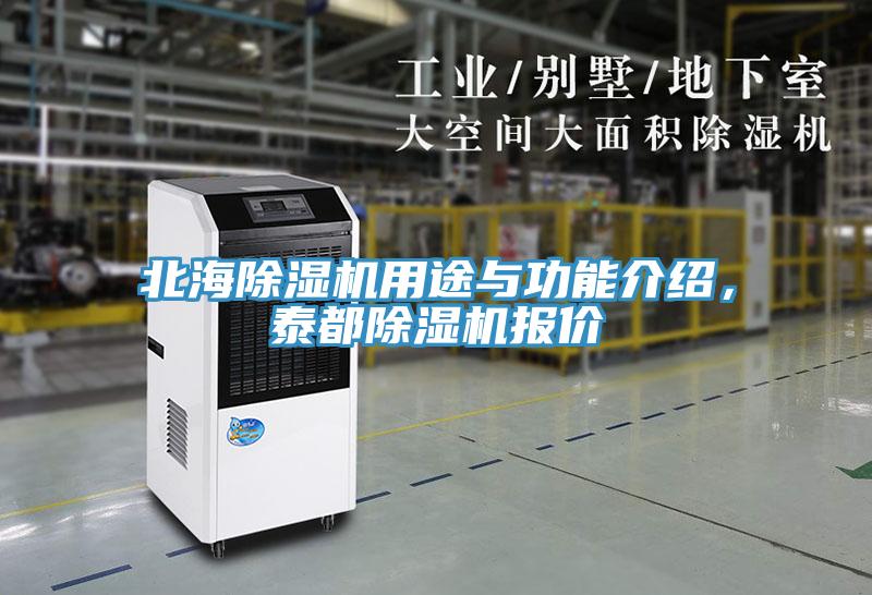 北海除濕機用途與功能介紹，泰都除濕機報價