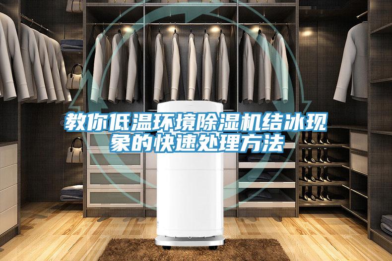 教你低溫環(huán)境除濕機結冰現(xiàn)象的快速處理方法