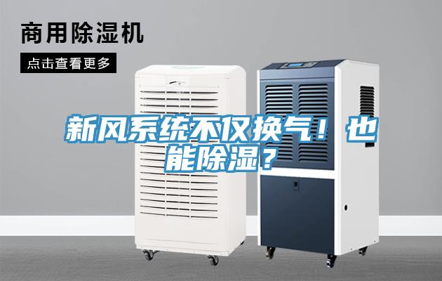 新風(fēng)系統(tǒng)不僅換氣！也能除濕？