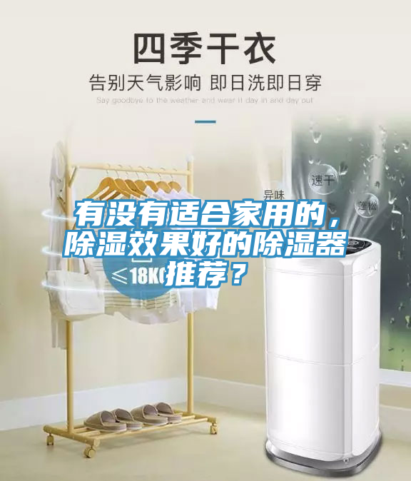 有沒有適合家用的，除濕效果好的除濕器推薦？