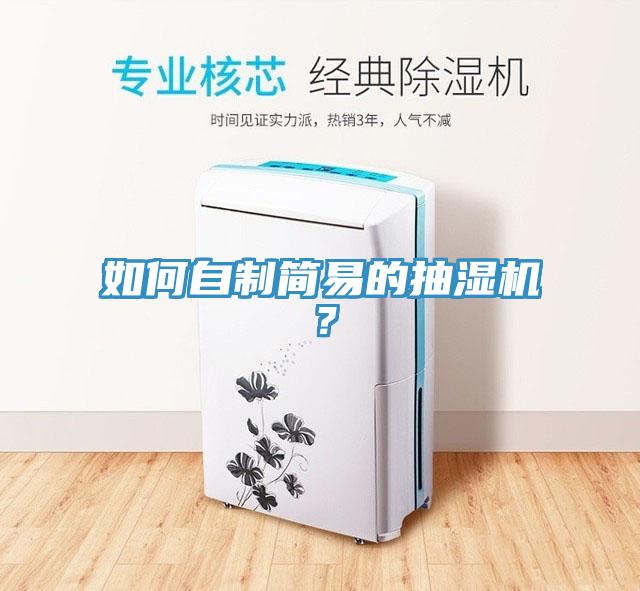 如何自制簡易的抽濕機？