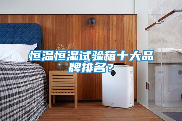 恒溫恒濕試驗箱十大品牌排名？