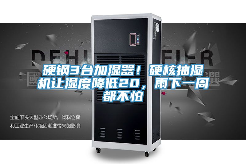 硬鋼3臺加濕器！硬核抽濕機讓濕度降低20，雨下一周都不怕