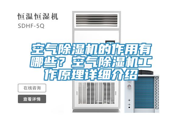 空氣除濕機的作用有哪些？空氣除濕機工作原理詳細介紹