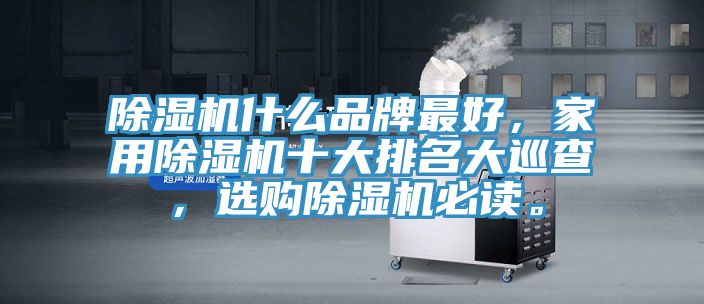除濕機(jī)什么品牌最好，家用除濕機(jī)十大排名大巡查，選購除濕機(jī)必讀。