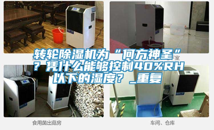 轉(zhuǎn)輪除濕機為“何方神圣”？憑什么能夠控制40%RH以下的濕度？_重復(fù)
