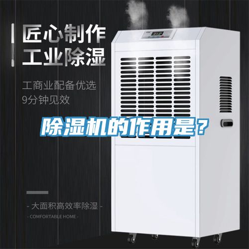 除濕機的作用是？