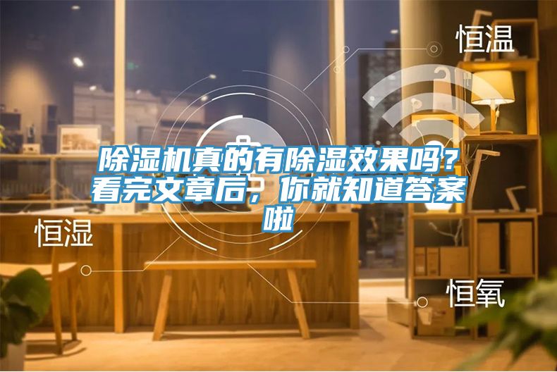 除濕機(jī)真的有除濕效果嗎？看完文章后，你就知道答案啦