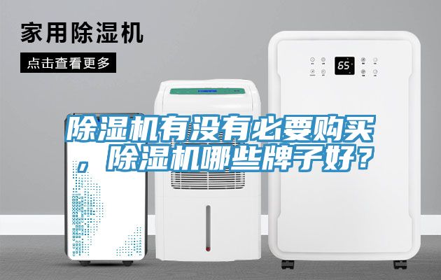 除濕機有沒有必要購買，除濕機哪些牌子好？