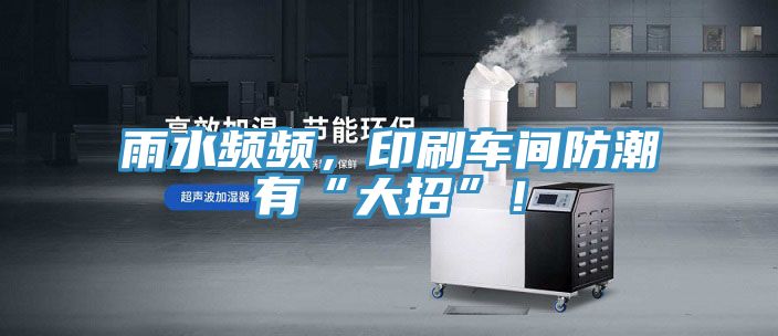 雨水頻頻，印刷車間防潮有“大招”！