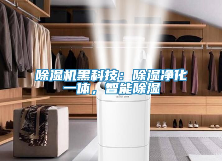 除濕機黑科技：除濕凈化一體，智能除濕