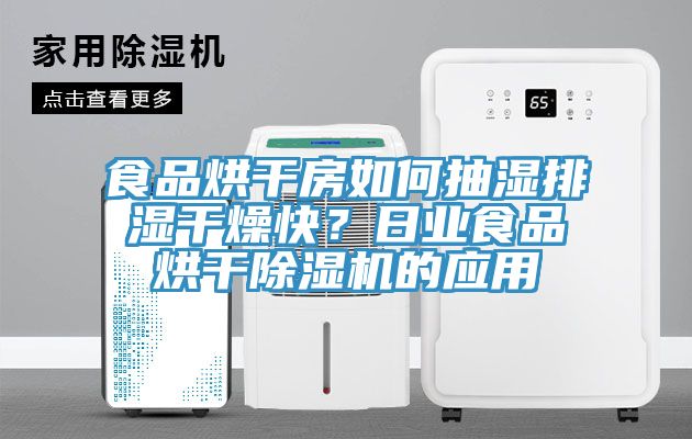 食品烘干房如何抽濕排濕干燥快？日業(yè)食品烘干除濕機的應用