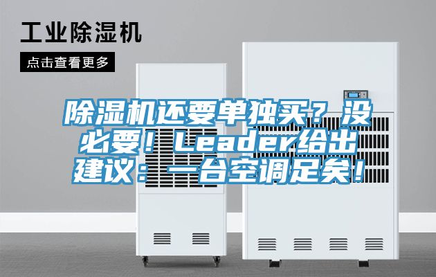 除濕機(jī)還要單獨(dú)買？沒必要！Leader給出建議：一臺(tái)空調(diào)足矣！