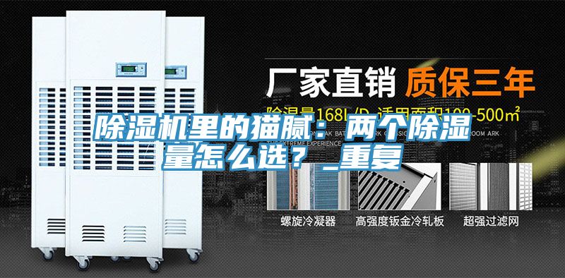 除濕機(jī)里的貓膩：兩個除濕量怎么選？_重復(fù)