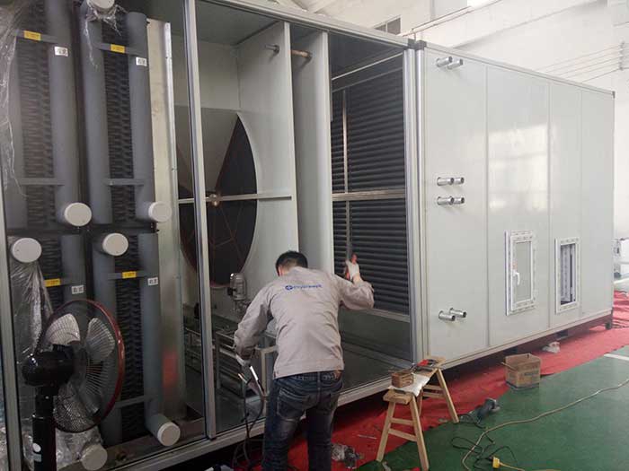 威海某大型化工企業(yè)兩臺10%濕度，40000風量2臺除濕機組
